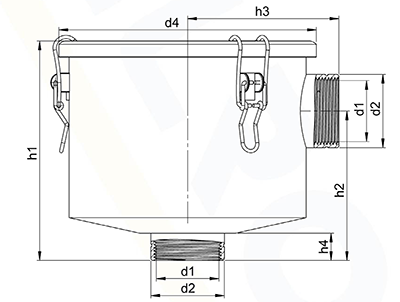 Luftfilter Zeichnung