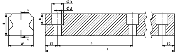 Zeichnung Linearschiene