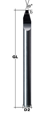 20-tlg 0,1mm Gravierstichel-Schaftfräser CNC 3,175 Mm Carbide Gravur Bit Messer 