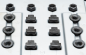 Preview: Steel clamping claws M6 / 8 mm slot 58 pc.