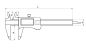 Preview: Digital-Messschieber 0-150 mm Messbereich mit ABS-System
