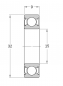 Preview: Deep groove ball bearing 6002ZZ