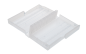 Preview: 10-pack flat pack transparent with support bars