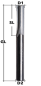 Preview: 1208HO | Solid carbide end mill Z2 Ø 4 mm wood VR