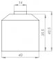 Preview: Tool length sensor - Z-Finder inductive PNP - Probe 14mm