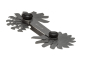 Preview: Doppel-Gewindeschablonen, 24 teilig, 0,25 ... 6 mm