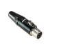 Preview: XLR socket mini 4 pole for hot plug interface Rean