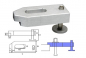 Preview: Verstellbares Gussaluminium Spanneisen M12
