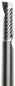 Preview: Solid carbide 1-Flute Alu Ø 6 x 21 mm