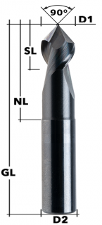Multitool Z2 90° ALU Ø 8 mm