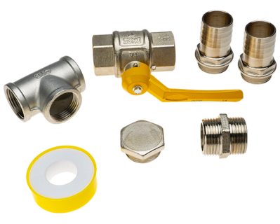 Anschluss-Kit Vakuumverteiler 2" an 3 KW Seitenkanalverdichter
