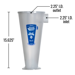 Dust Deputy 2.5 DIY Cyclone Separator Plastic