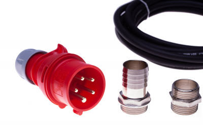 Connection kit fits for 1/2" vacuum pumps 400 V with 3/4" vacuum filter