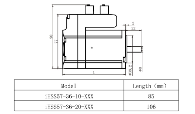 JMC Closed Loop Schrittmotor mit integrierter Endstufe - 2 Nm - NEMA 23