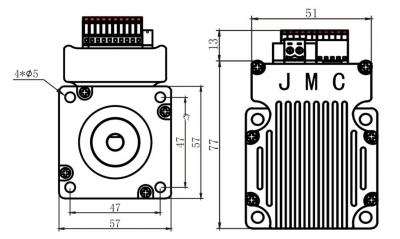 JMC Closed Loop Schrittmotor mit integrierter Endstufe - 2 Nm - NEMA 23