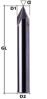 Deburring mill Z3 90° Ø 4 mm