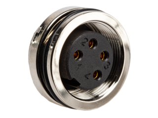 Panel  socket 4-pole