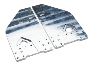 Frästeile Portalwangen (Links + Rechts) mit Erhöhung 100 mm