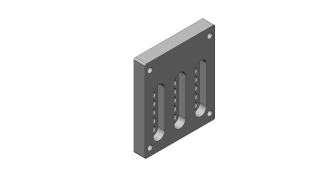 Mounting plate for spindle clamp 43 mm Eurohals