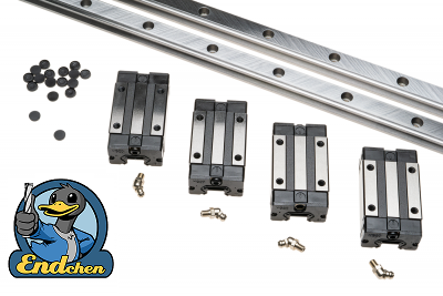 Linear rails HGR20 X/transversal axis 800 mm parts set