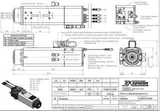 HF-Werkzeugwechselspindel Teknomotor ATC41 | 2,2 kW | 30.000 U/min | ISO 20 | 230 V
