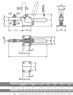 Quick-release fastener Standard