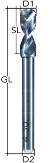 Carbide Drill Ø 0.45 mm