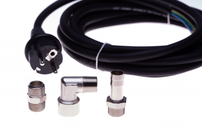 Connection kit fits for vacuum pumps 230 V with 3/4" vacuum filter