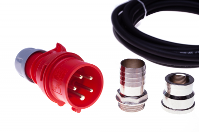 Connection kit fits for vacuum pumps 400 V with 1 1/2" vacuum filter