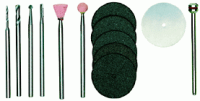 13-piece set for model makers