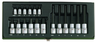 Special set for Allen screws, 18-piece set
