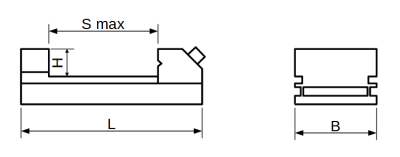 Niederzugschraubstock BG100