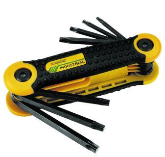 Pocket-Schlüsselsatz für TORX-Schrauben (TX). 8-teilig.