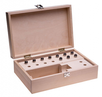 Collet Set - ER 25 precision 15 pcs. in wooden case