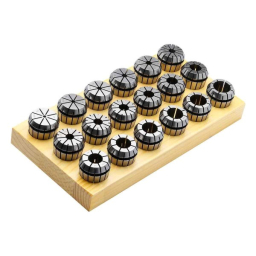 Collet Set - ER 32 precision 18 pcs. in wooden base