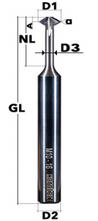 VHM Gewindefräser Ø 4 mm für M5 - M10