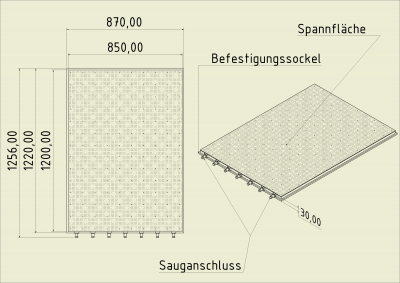 Vakuumtisch VT DIN-A0 FAL