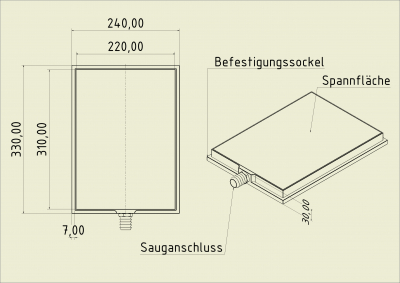 Vacuum table VT DIN-A4 MP