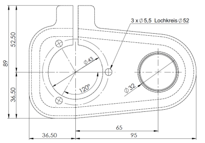 Suction shoe Standard for 43 mm holder