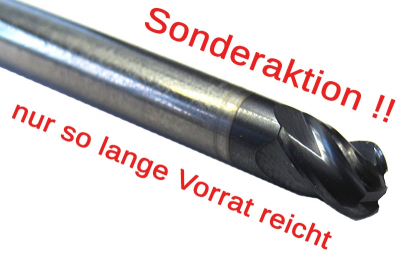 Radius End Mill Z4 Ø 3 mm