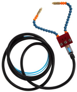 Double nozzle DDF for droplet lubricating