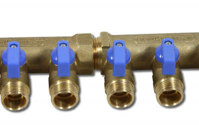 Dispatcher 3/4" to 2 x 1/2" ball valve