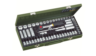 65-piece super compact socket set with 3/8"  6 - 24mm