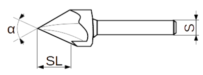 Laserpunktfräser Ø 12,7 mm Z3