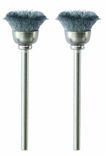 Cup brushes, steel, 13 mm, 2 pcs