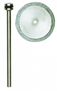 Diamond-coated cutting disc, 20 mm + 1 carrier