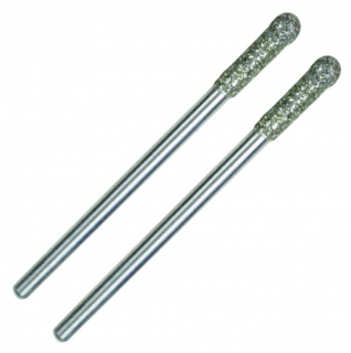 Diamond coated grinding points, ball 3.2 mm, 2 pieces