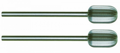 Cylindrical cutter (tungsten-vanadium steel), 8 mm, 2 pcs
