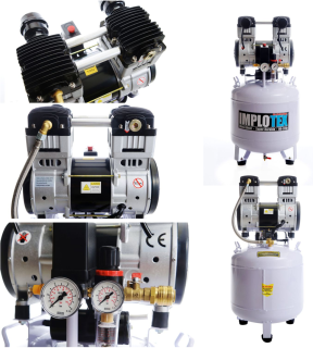 Silent-Kompressor 1500 W / 50 L / 60 dB