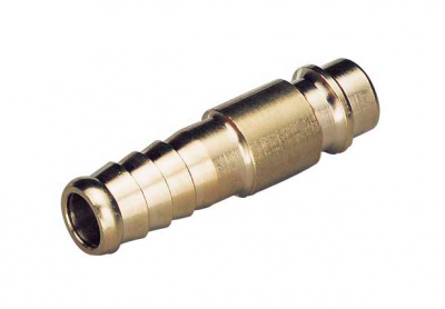 Plug nipple NW7 with hose nozzle 13 mm